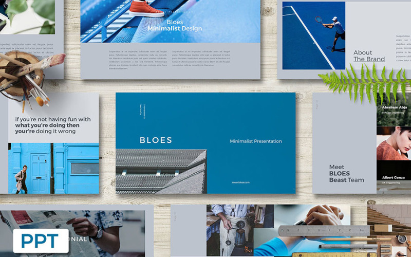 BLOES Presentation PowerPoint template PowerPoint Template