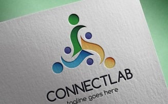Connect Lab Logo Template