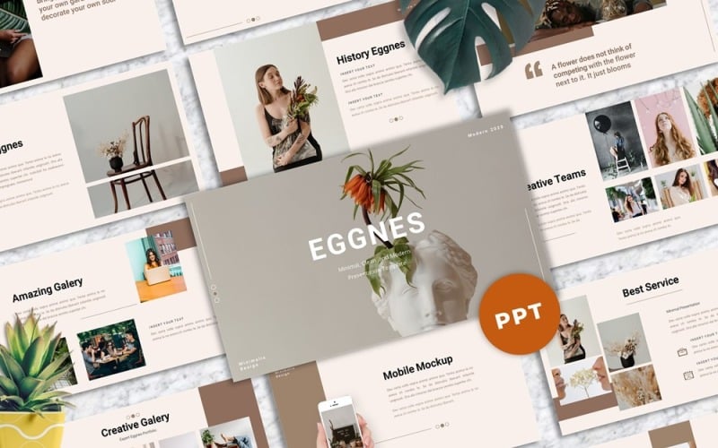 Eggnes - Clean PowerPoint template PowerPoint Template