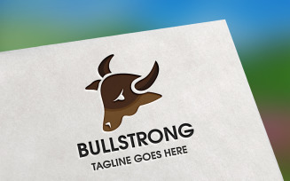 Bull Strong Logo Template
