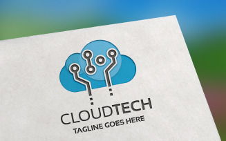 Cloud Tech Logo Template