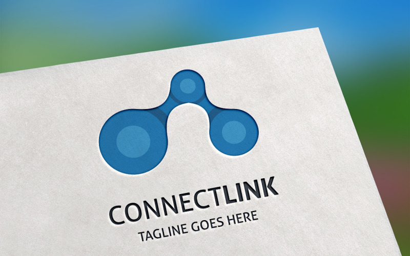 Connect Link Logo Template