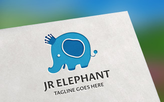 Jr Elephant Logo Template