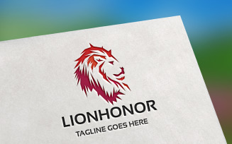 Lion Honor Logo Template