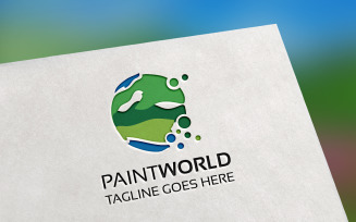 PaintWorld Logo Template