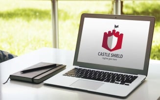 Castle Shield Logo Template