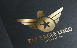 Fly Eagle Logo Template