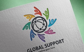 Global Support Logo Template