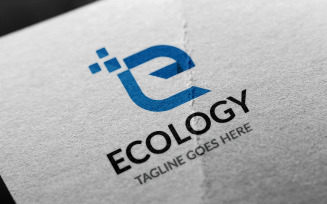 Letter E - Ecology Logo Template