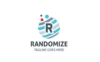 Letter R Randomize Logo Template