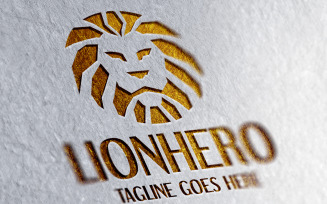 Lion Hero Logo Template