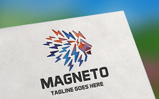 Magneto Lion Logo Template