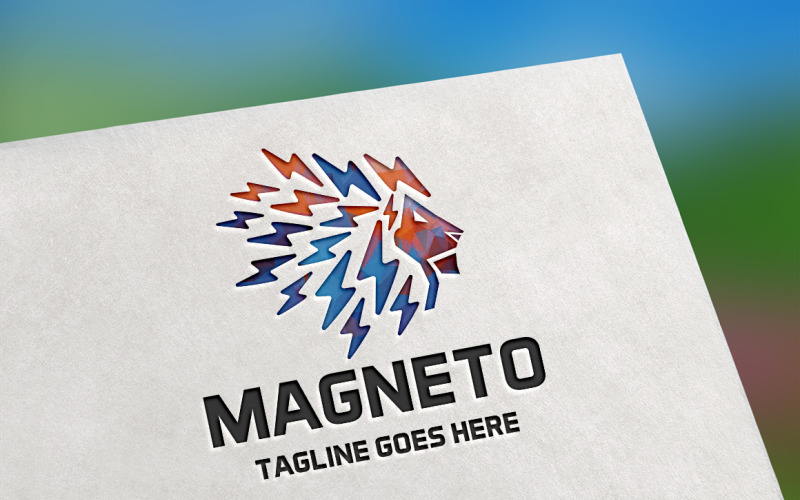 Magneto Lion Logo Template
