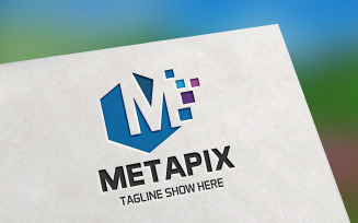 Metapix Letter M Logo Template