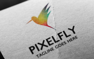 Pixel Fly Logo Template
