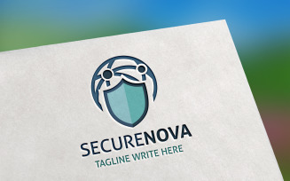 Security Global Net Logo Template