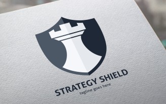 Strategy Shield Logo Template