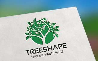 Tree Shape Logo Template