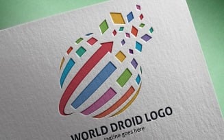 World Droid Logo Template