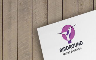 Bird Round Logo Template