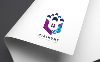 Digital Home Logo Template