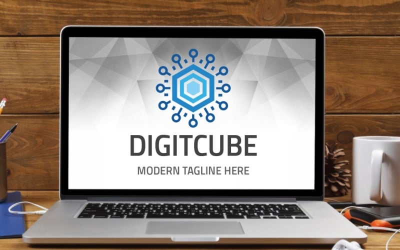 Digitcube Logo Template