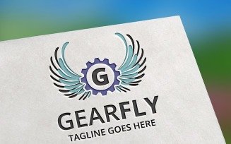 Gear Fly (Letter G) Logo Template