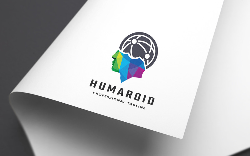 Human Android Logo Template