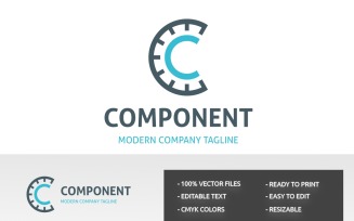 Letter C -Component Logo Template