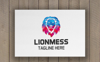 Lion Mess Logo Template