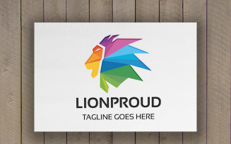 Lion Proud Logo Template