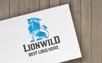 Lion Wild Logo Template