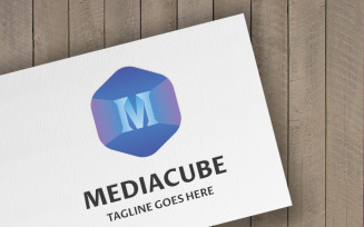 Media Cube Logo Template