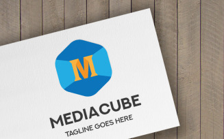 Media Cube Logo Template
