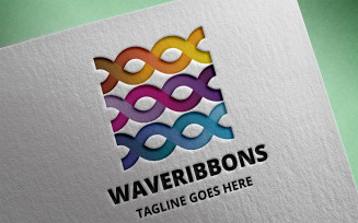 Wave Ribbons Logo Template
