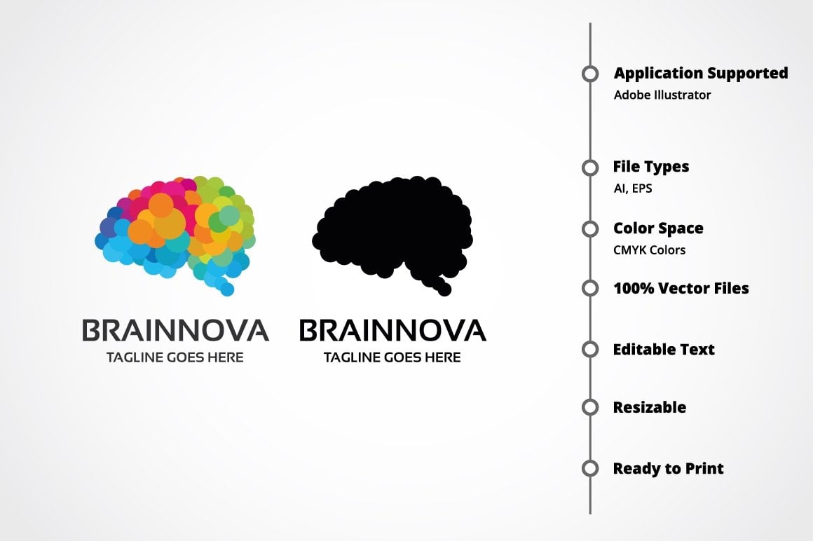 Template #153993 Brain Brainstorm Webdesign Template - Logo template Preview