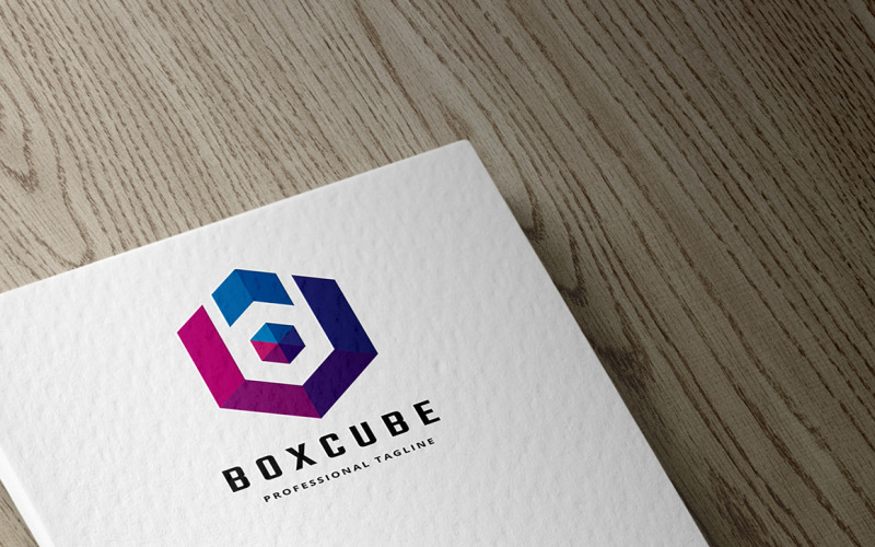 Box Cube Logo Template