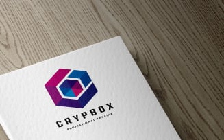 Crypto Box Letter C Logo Template