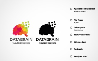 Data Brain Logo Template