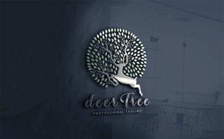 Deer Tree Logo Template