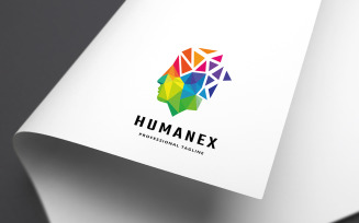 Human Pixel Logo Template