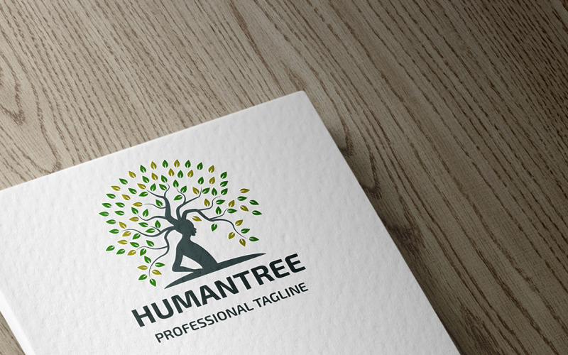 Human Tree Logo Template