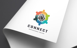 Humans Connect Logo Template