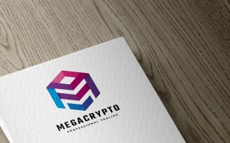 Mega Crypto Letter M Logo Template