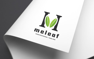 Meleaf Letter M Logo Template