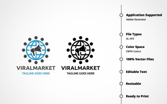 Viral Market Logo Template