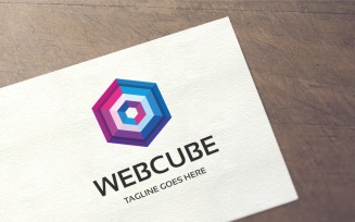 Web Cube Logo Template