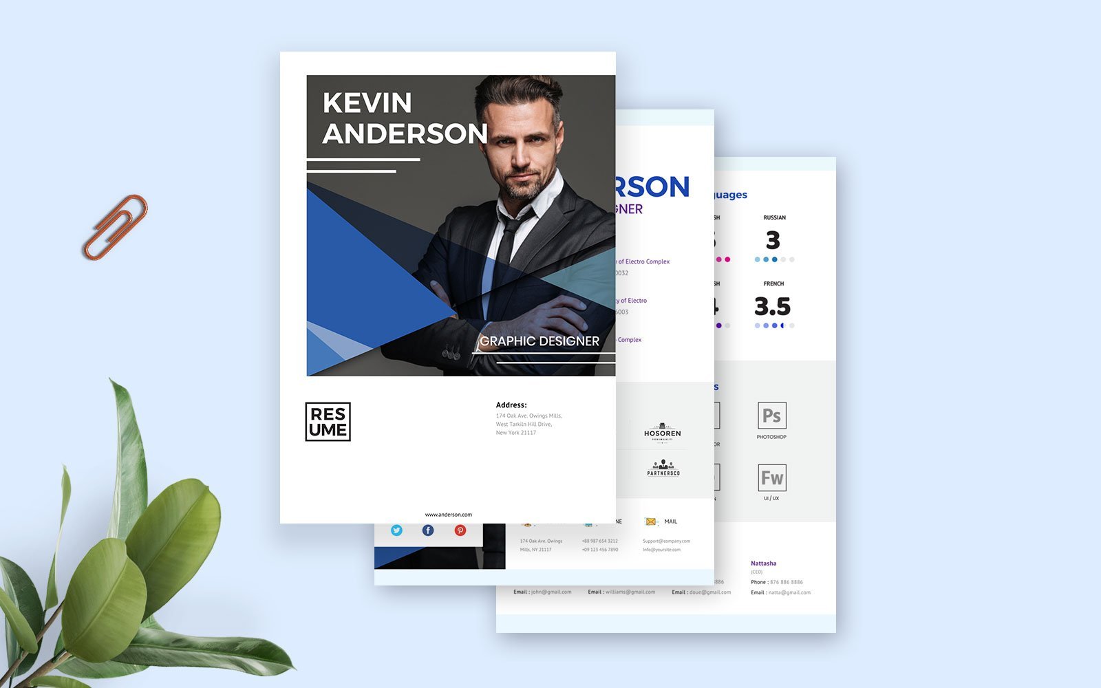 Kit Graphique #154033 Professionnelle Cv Divers Modles Web - Logo template Preview