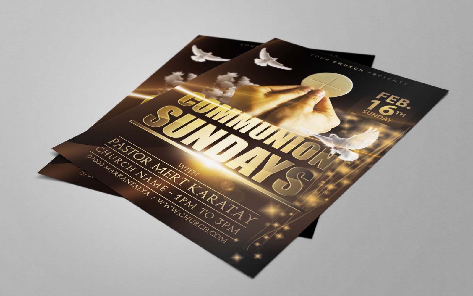 Template #154052 Gospel Flyer Webdesign Template - Logo template Preview