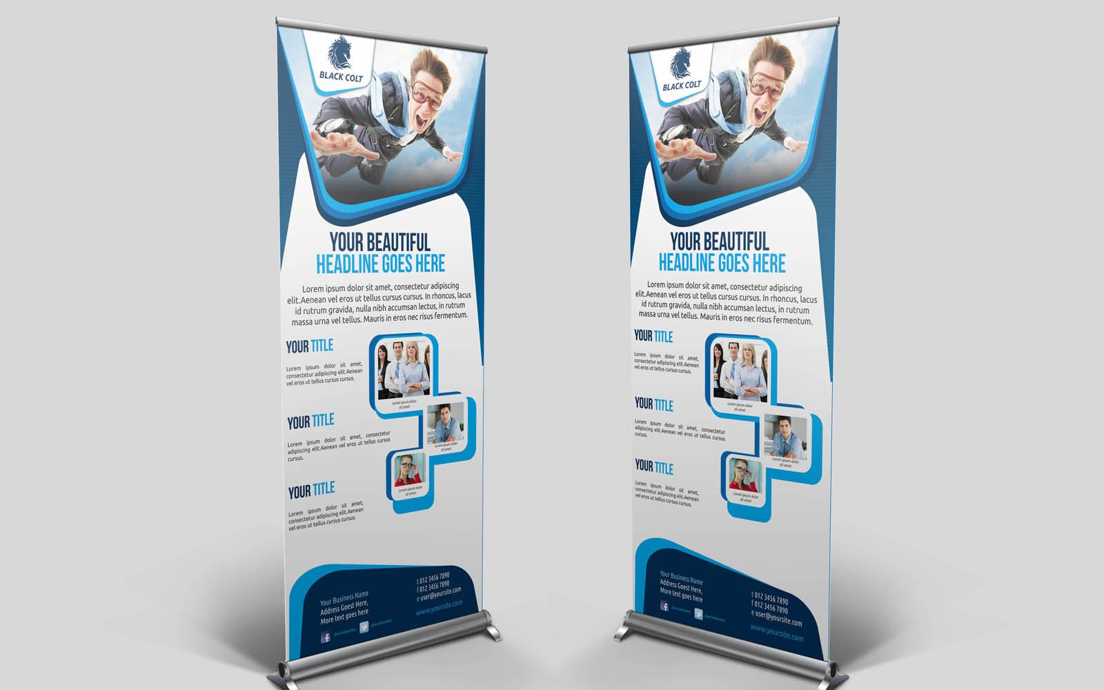 Template #154073 Up Banner Webdesign Template - Logo template Preview